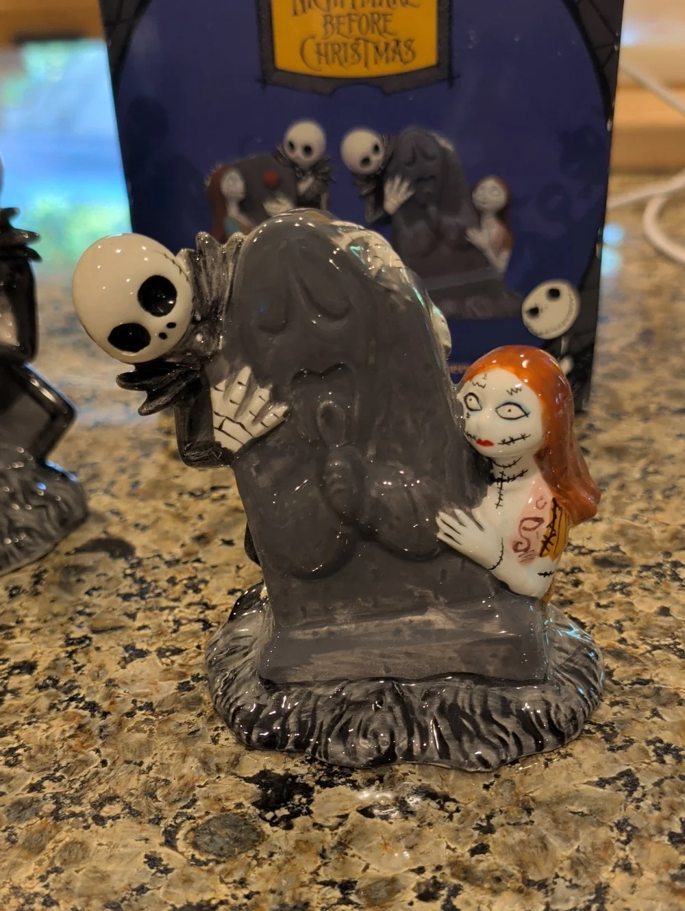 Jack and Sally Ceramic Salt & Pepper Shakers (